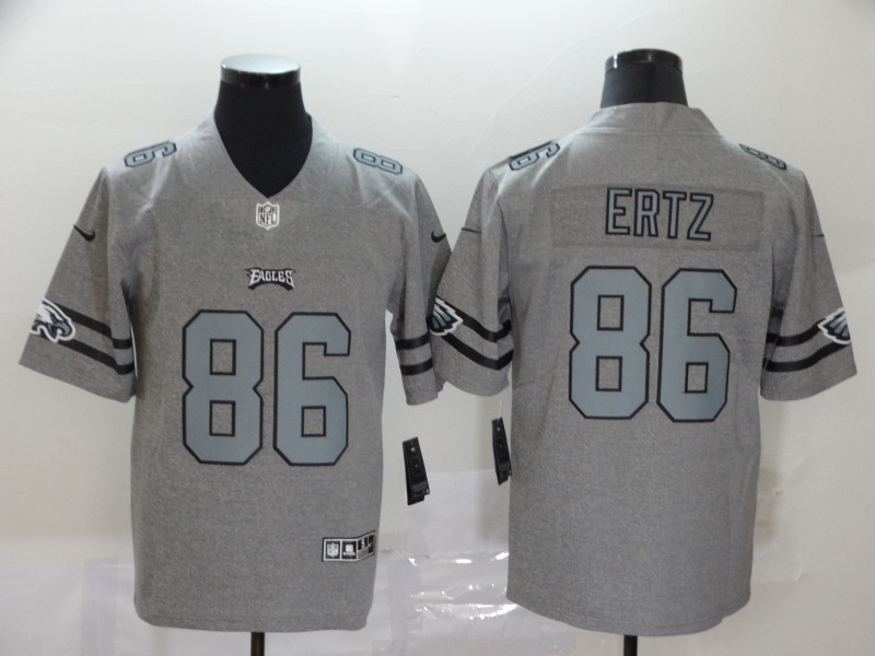 Men's Philadelphia Eagles Zach Ertz #86 Gray Jersey